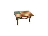 Folk Art Flag Coffee Table by Karen Steely