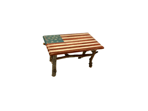 Folk Art Flag Coffee Table by Karen Steely