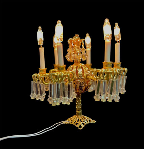 6 Arm Versailles Candelabra, Genuine Swarovski Crystals On Sale