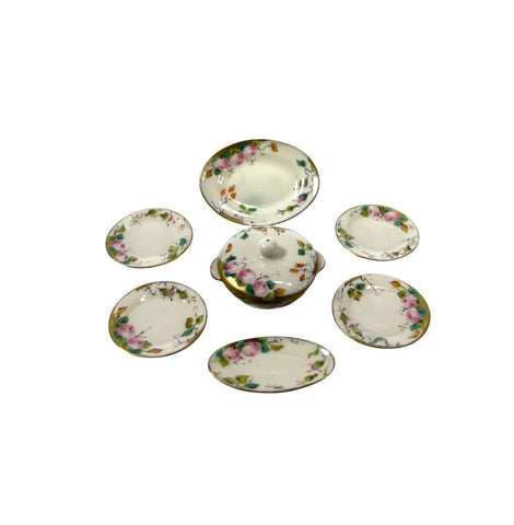 Marie Friedman Pink Rose Dinnerware Set