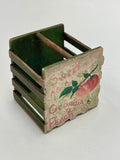 Painted Peach Slat Basket