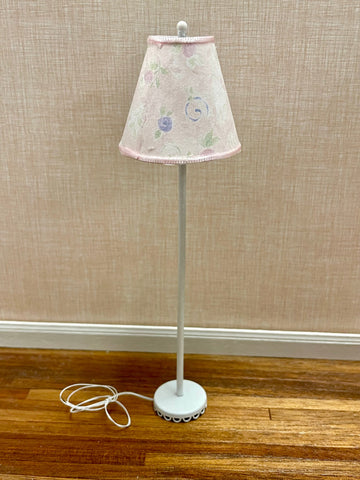 1:12 miniature scale 12 volt standing lamp