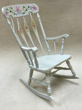 Painted Chrysnbon Rocking Chair, White