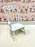 Painted Chrysnbon Rocking Chair, White