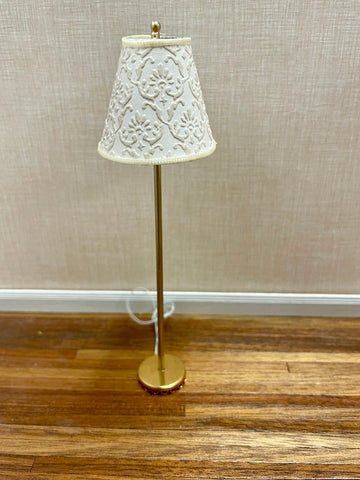 1:12 miniature scale 12 volt standing lamp