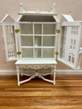 Gold Accented Dollhouse for a Dollhouse 2Pc Set