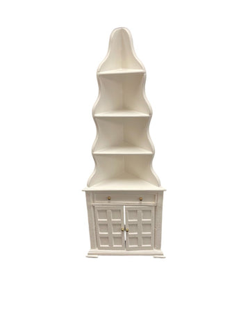 Corner Display Cabinet, White ON SALE