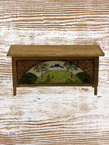 Hand Crafted and Painted Blanket Chest by Janet Bailey