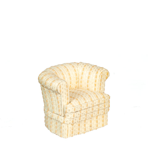 Cream and Gold Armchair