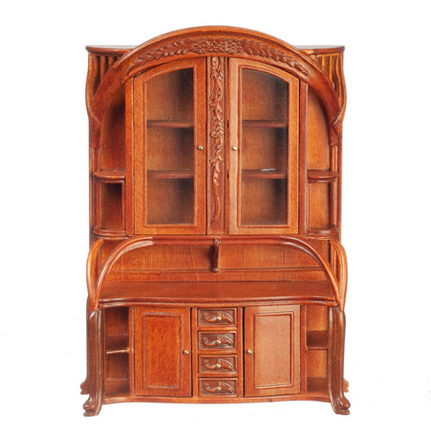 Art Nouveau Hutch, Walnut