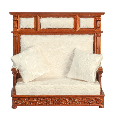 Tudor Style Hall Couch, White