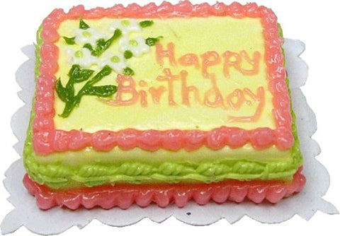 Happy Birthday Sheet Cake, Pastel