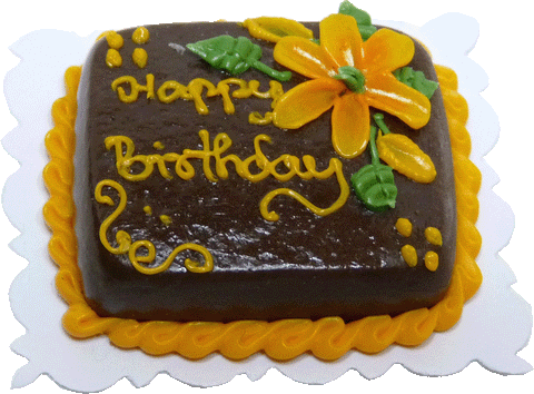 Happy Birthday Sheet Cake, Chocolate