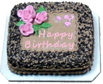 Happy Birthday Sheet Cake, Pink and Chocolate