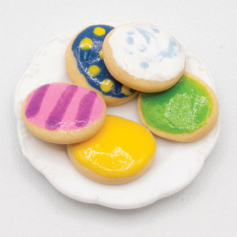 Easter Cookies on a Dessert Plate