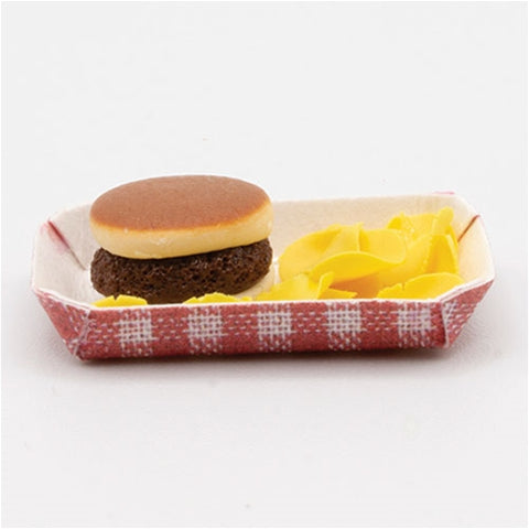 Hamburger with Chips