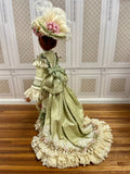 Edwardian Lady Artisan Doll, Soft Green Gown