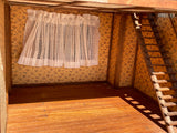 Log Cabin Dollhouse, Handmade, Second Hand