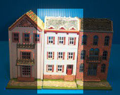Laser-Cut Row House Dollhouse Kit 1/144th Scale Style 811 (Copy)