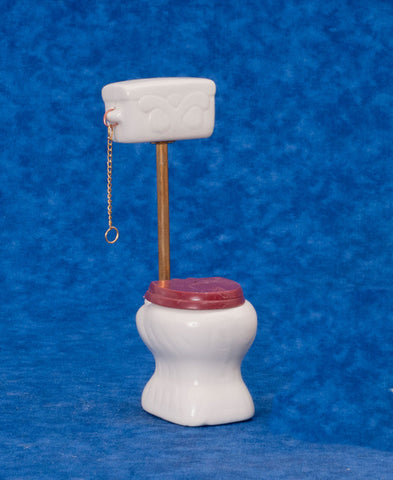 Old Fashioned Toilet, White