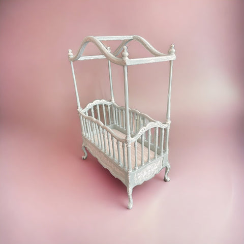 Hand Painted Canopy Crib by Michele Ambrozic