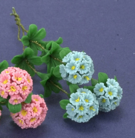 1:12 scale dollhouse miniature rhododendron flowers