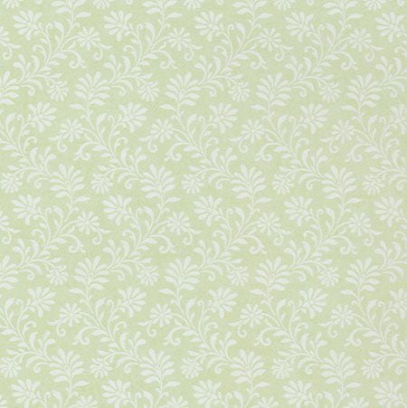 Prepasted Wallpaper, Moss Green Ferns