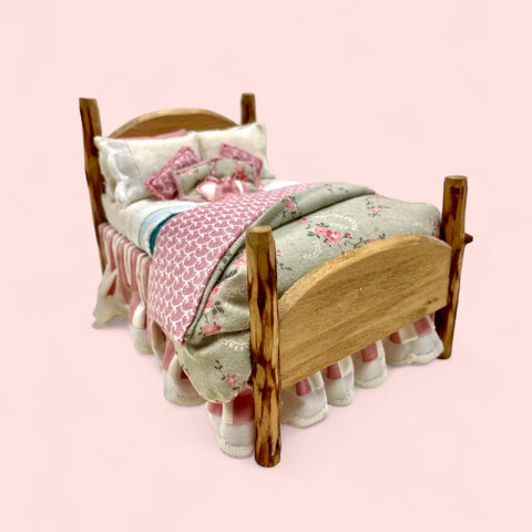 Rustic Pink Bed by Lorraine Scuderi