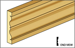 Dollhouse door and window trim