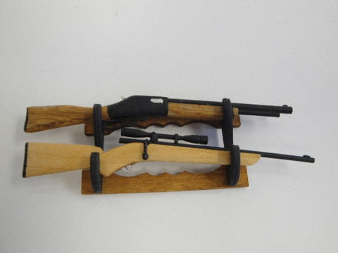 Weapon Wall Rack Empty Wall Gun Rack, Empty, Guns Not Included. – Dollhouse Junction
