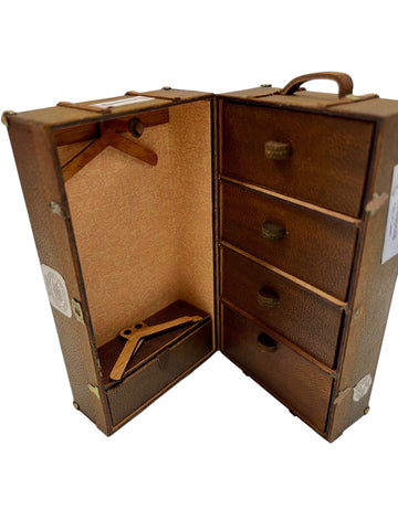 Leather Trunk with Stickers