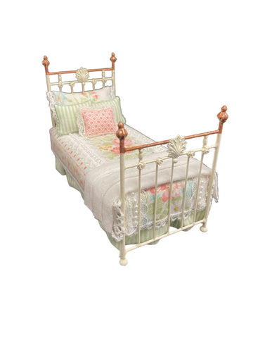 Painted Brass Single Bed y Alice Fine