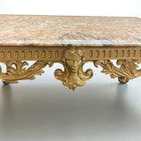 John Hodgson's Beveled Quartz top Console Table with Clawfeet.