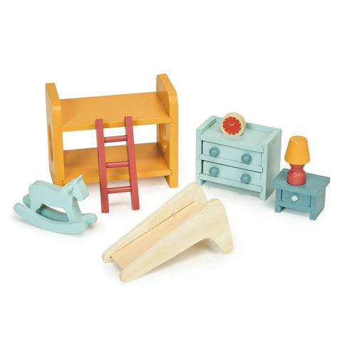 Wooden Dollhouse Play Set