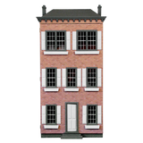 Front Opening Townhouse Dollhouse Kit, Smooth Finish
