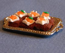 Halloween Vanilla Brownies