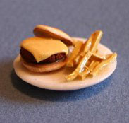 Cheeseburger Plate with Fries