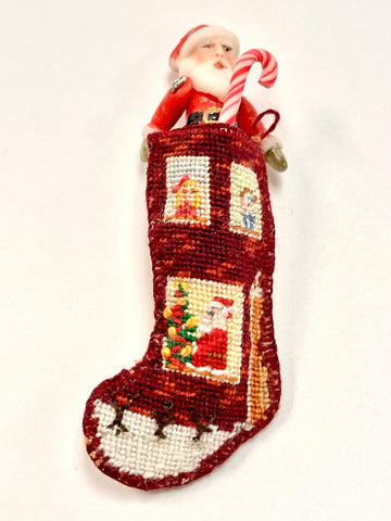 Filled Christmas Stocking by Sherredawn Miniatures