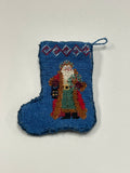 Christmas Stocking with Vintage Santa by Sherredawn Miniatures