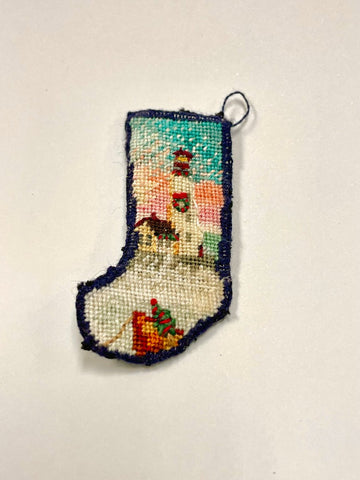 Christmas Stocking, Brunswick Lighthouse, by Sherredawn Miniatures