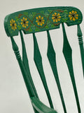Rocking Chair and Foot Stool with Black Eyed Susan Design
