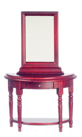 Hall Table with Mirror, Mahogany