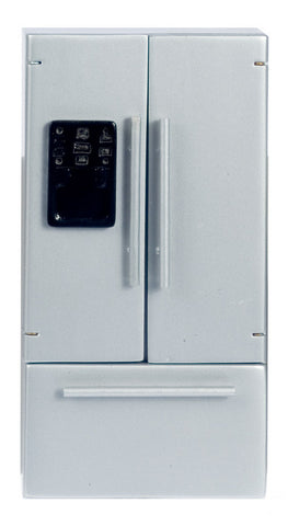 Refrigerator with Freezer on the Bottom, Silver
