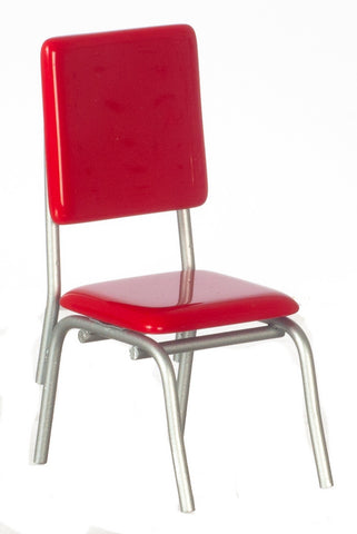 1950"s Style Chair, Red and Chrome