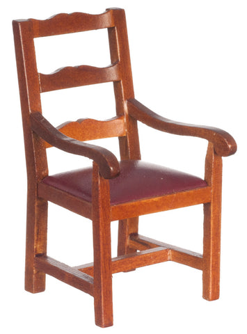 Chianti Style Arm Chair, Walnut Finish
