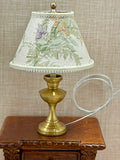 1:12 miniature scale 12 volt standing lamp