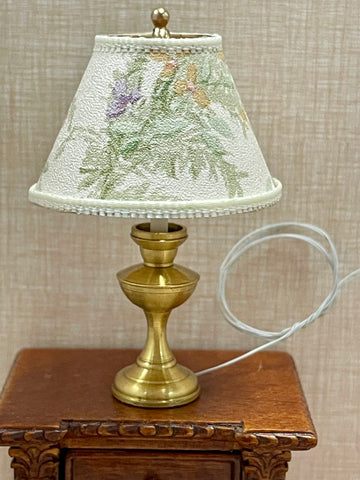 1:12 miniature scale 12 volt standing lamp