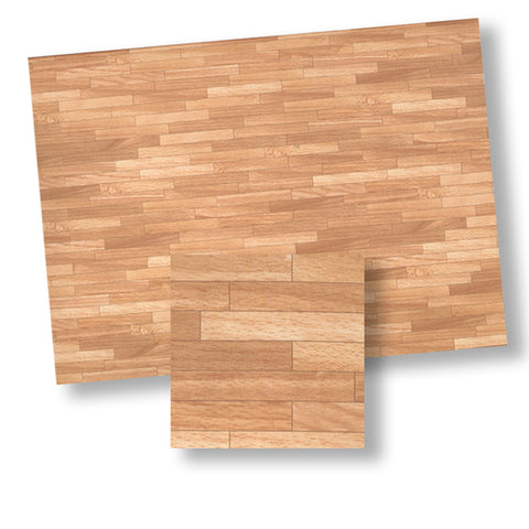 1/12 Scale Printed Paper Light Wood Flooring