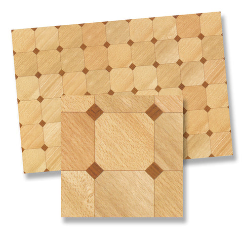 Faux Wood Inlay Floor, Parquet, Diamond