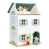 Wooden Toy Dollhouse, Assemble and Painted